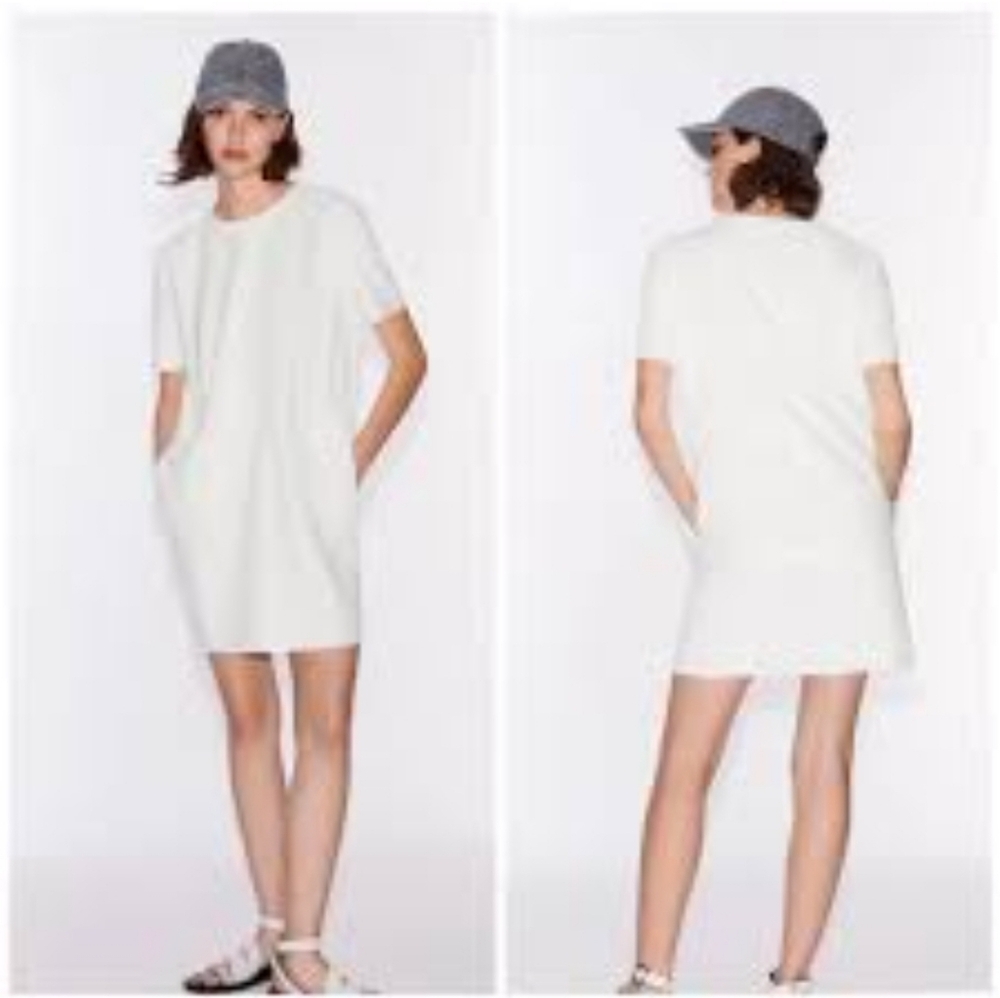 Zara faux suede dress size M